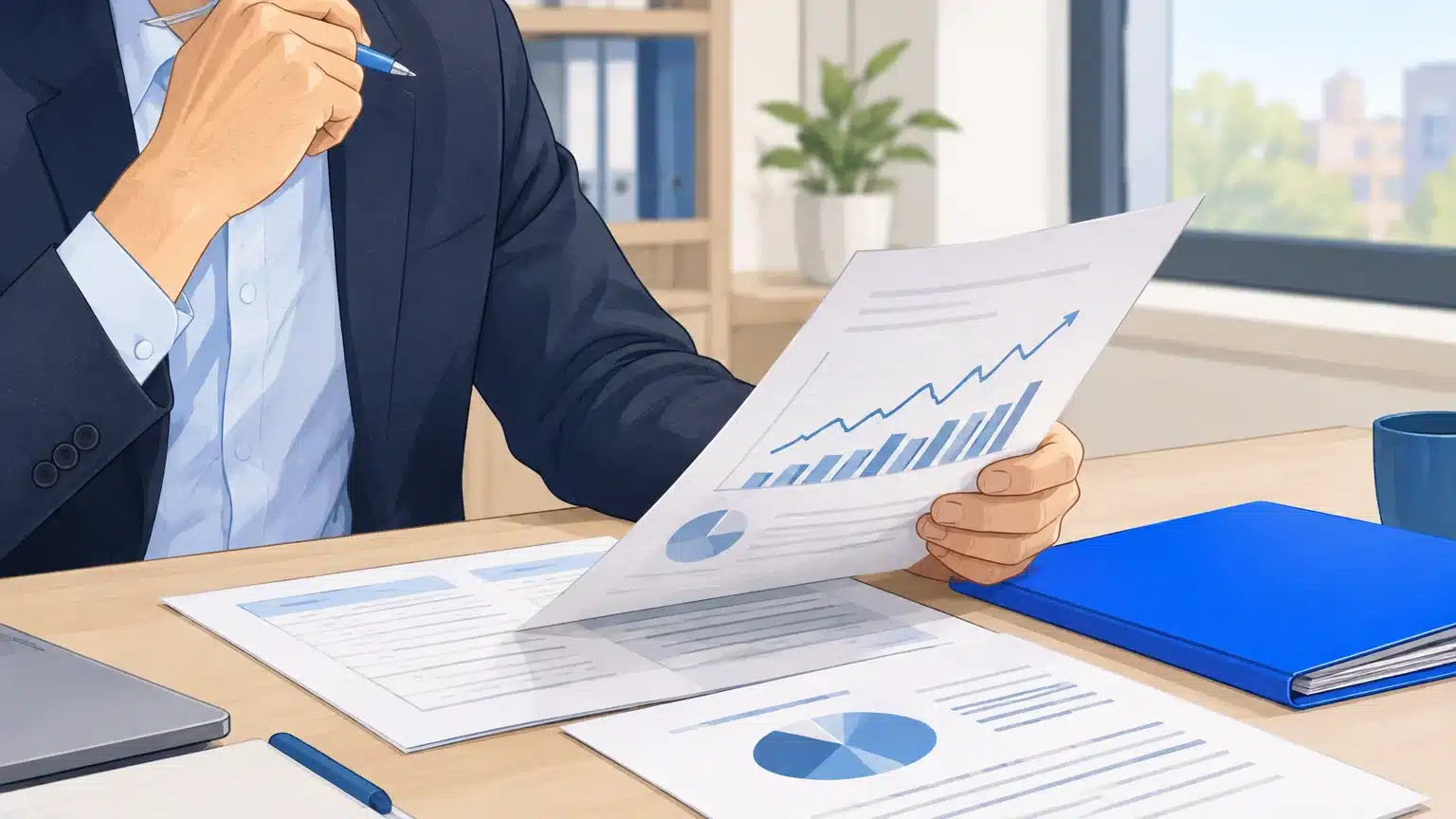 Un dirigeant examine les risques et l’horizon de son EIP
