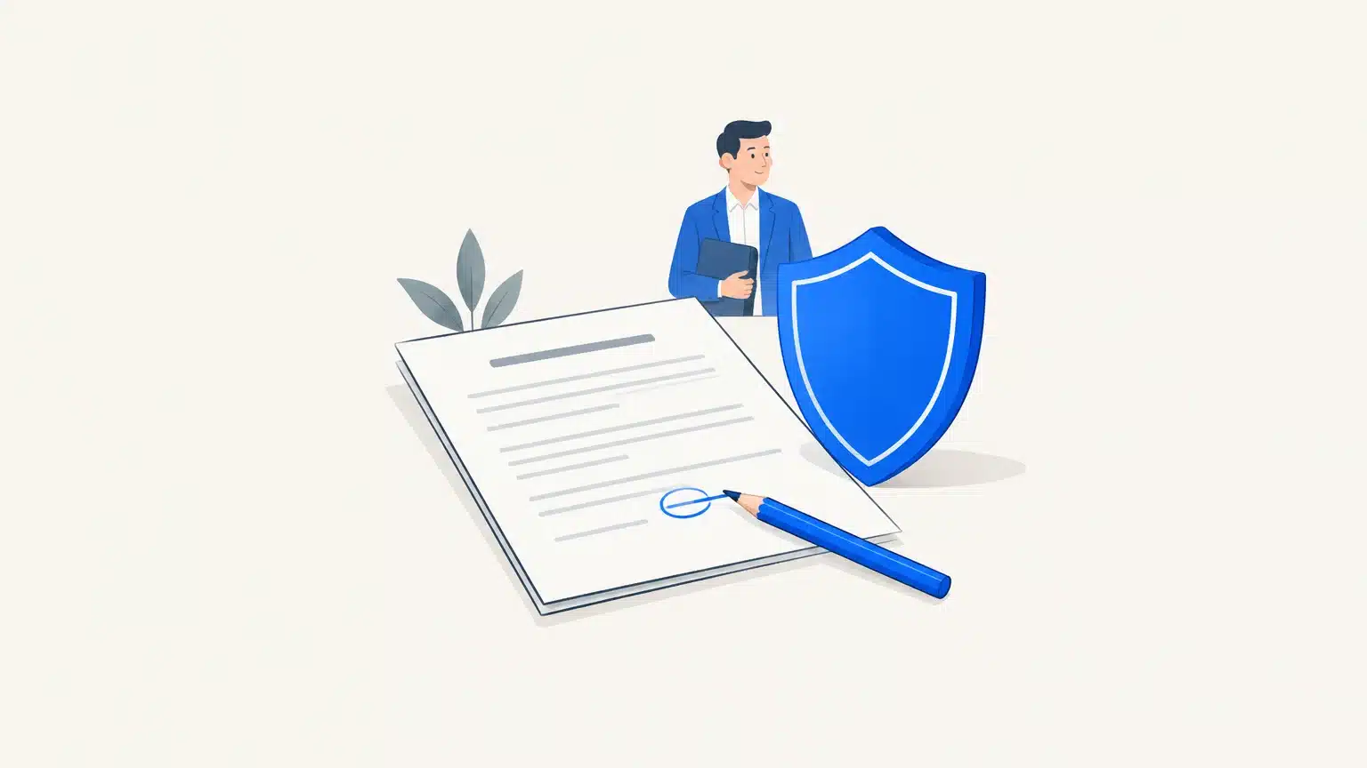 Illustration symbolisant la protection contre les conséquences d’une erreur professionnelle