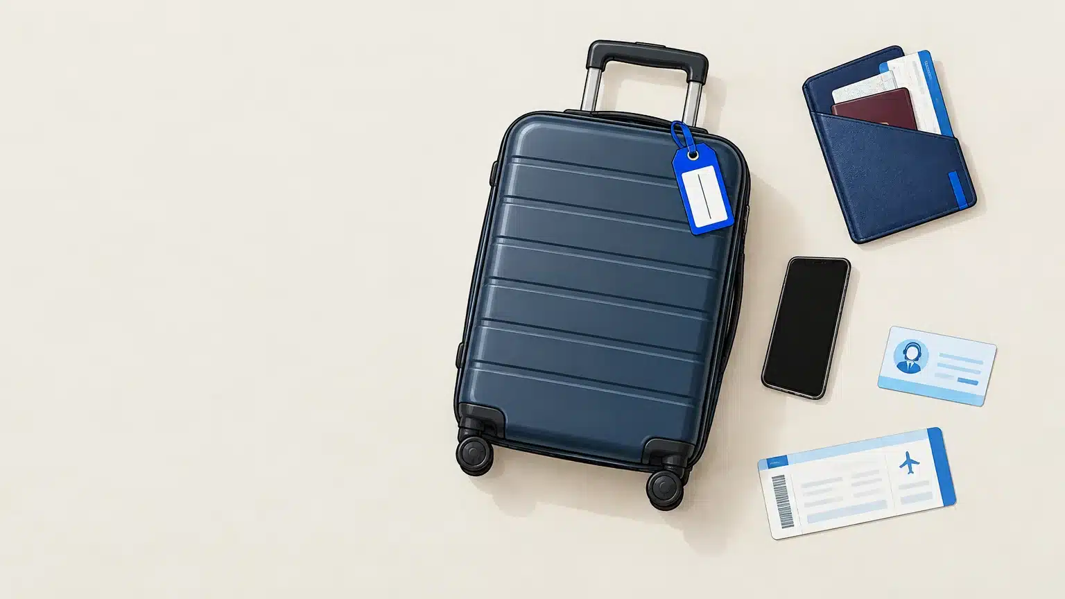 Documents de voyage et valise évoquant l’annulation et le rapatriement